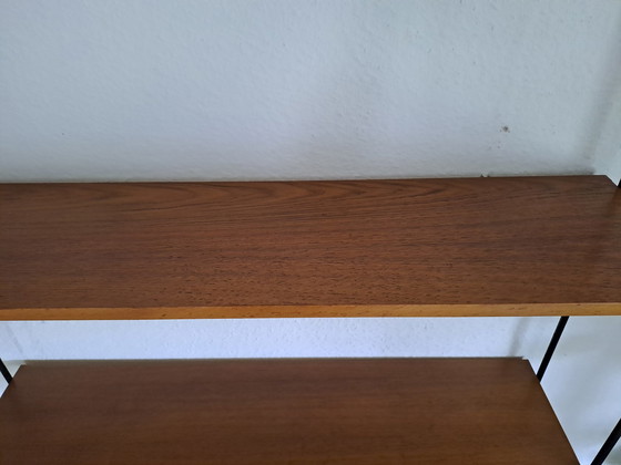 Image 1 of Omnia shelving system/module Ernst Dieter Hilker Teak wall shelf