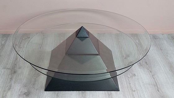 Image 1 of Postmodern Pyramid Coffee Table.