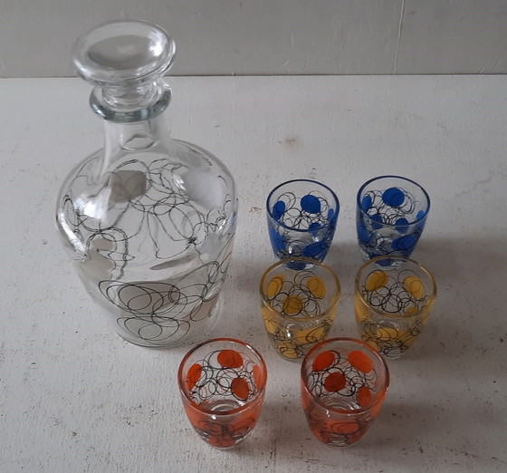 Image 1 of Luminarc France Liqueur Set; 1X Carafe And 6X Liqueur Glasses