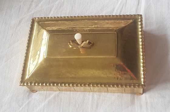 Image 1 of Art Deco Cigar Box With Decorative Handle From Wmf, 1920S