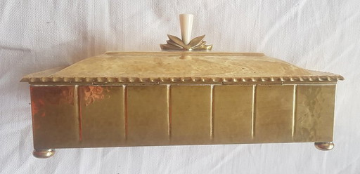 Art Deco Cigar Box With Decorative Handle From Wmf, 1920S