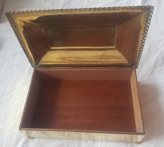 Image 1 of Art Deco Cigar Box With Decorative Handle From Wmf, 1920S