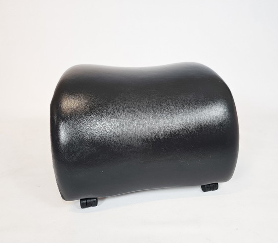 Image 1 of Dutch Design - Leolux - Hocker - Footstool - Leather - Mobile - 1980'S