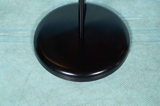 Image 1 of Minimalist matte black floor lamp 70s, memphis uplight