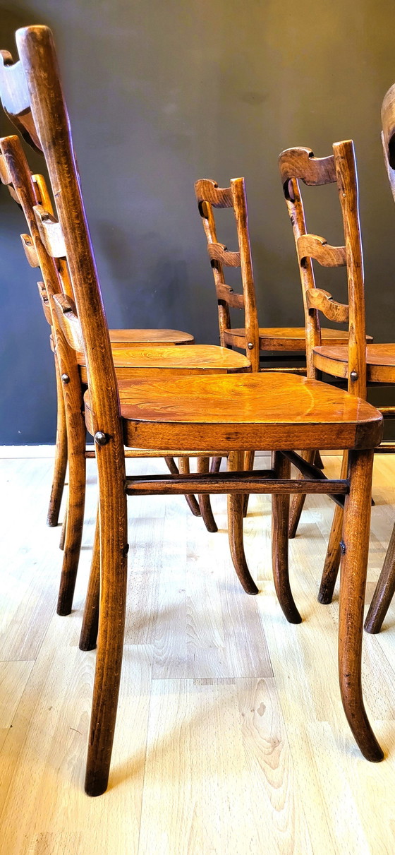 Image 1 of 6x Bistro Chairs In Very Good Condition