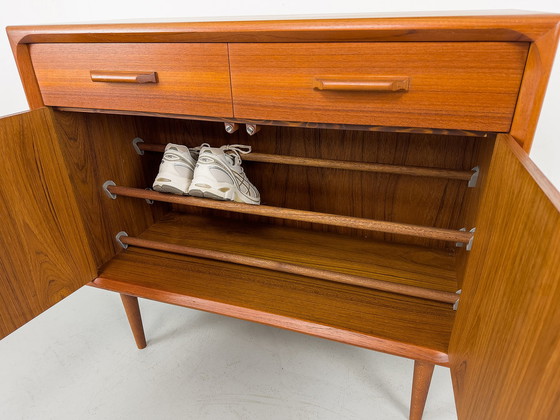 Image 1 of Danish teak shoe cabinet, 1970s