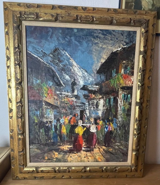 Gunther Seekatz: Procession In Mountain Village