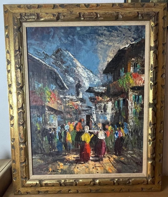 Image 1 of Gunther Seekatz: Procession In Mountain Village