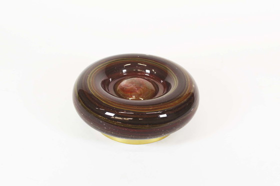 Image 1 of 1X Swirl Glass ‘Donut’ Wall Lamp By Doria Leuchten