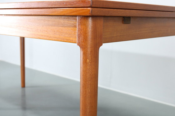 Image 1 of 1960S Kai Winding Large Teak Extendable Dining Table Model 16,Denmark