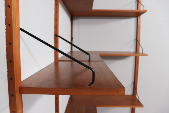 Image 1 of Corner shelf / shelf system / wall shelf by Poul Cadovius, Denmark, teak, 1960s