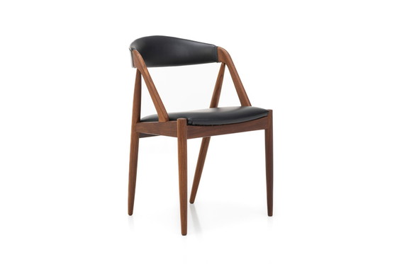 Image 1 of Set Of 6 Dining Chairs By Kai Kristiansen For Schou Andersen, Denmark 1960S