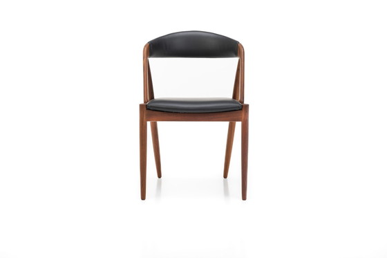 Image 1 of Set Of 6 Dining Chairs By Kai Kristiansen For Schou Andersen, Denmark 1960S