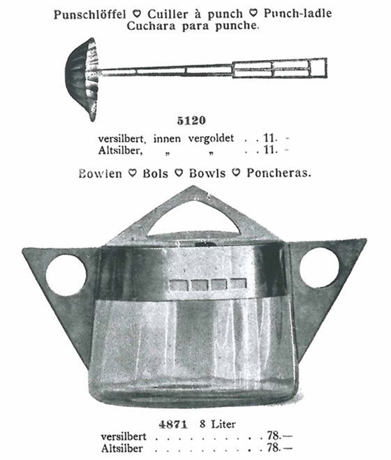 Image 1 of Koloman Moser/Jutta Sika Secessionist Punch Ladle Argentor 1905