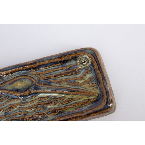 Image 1 of Rilievo vintage in ceramica modernista di Svend Åage Jensen, Danimarca 1960