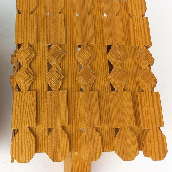 Image 1 of Coppia di applique vintage in pino scandinavo, anni '60