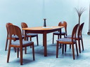 Jon Mortensen per Koefoed Hornslet tavolo da pranzo allungabile e 6 sedie in legno di teak, Danimarca, anni '70
