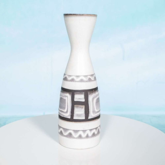 Image 1 of Vaso per fiori vintage W-Germany anni '60, toni naturali boho