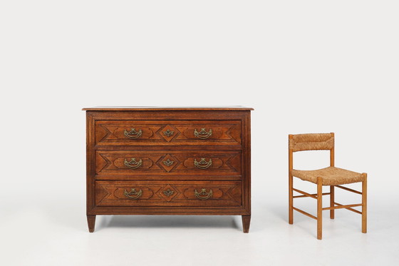 Image 1 of Cómoda antigua de roble tallada a mano, ca. 1800