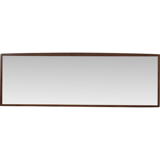 Image 1 of Specchio orizzontale vintage scandinavo in palissandro Rio