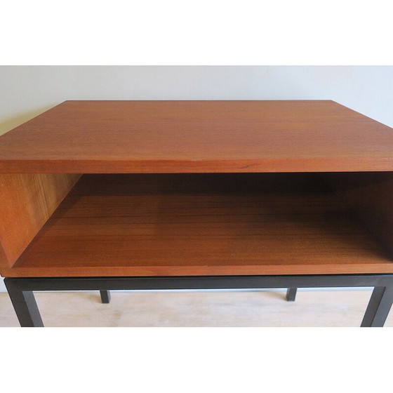 Image 1 of Vintage solid teak and metal console by Florence Knoll for Knoll International, 1960
