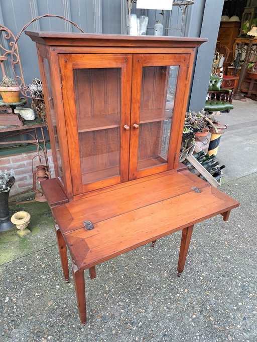 Antique Display Case, Writing Desk, Secretaire Dim. 81 x 41/22cm and 146cm High