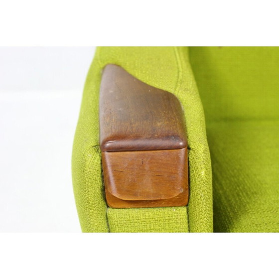 Image 1 of Vintage green armchair in Rosewood by H.W. Klein - 1960s