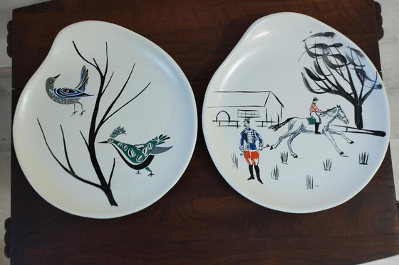 Image 1 of Grande piatto vintage, design organico, forma libera - anni &#39;60