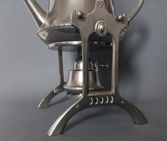 Image 1 of Wmf Secessionist/Art-Deco Spirit Kettle Teapot Cca 1910