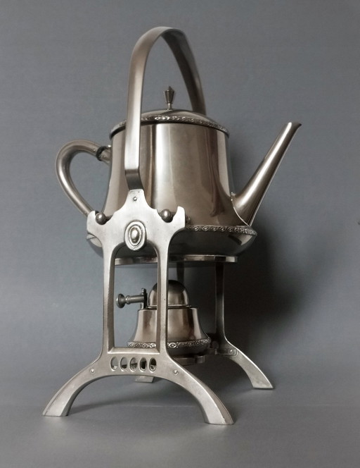 Wmf Secessionist/Art-Deco Spirit Kettle Teapot Cca 1910