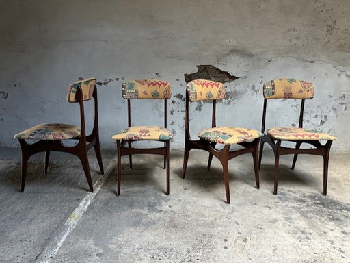 4x Chaises de salle à manger vintage