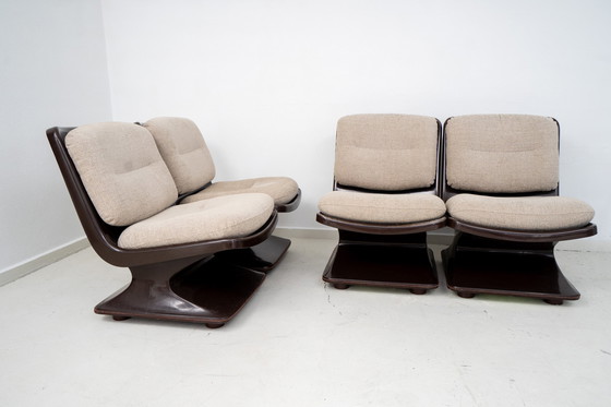 Image 1 of Set of 4 lounge chairs by Albert Jacob for Grosfilex 