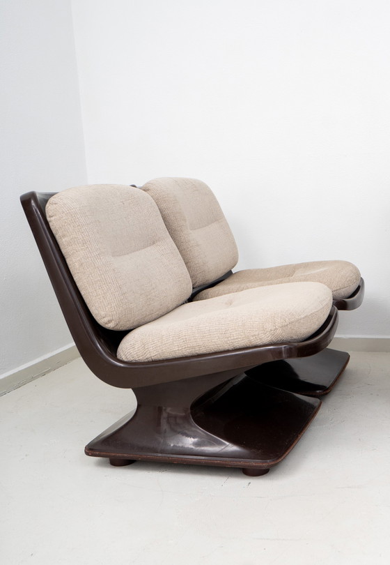 Image 1 of Set of 4 lounge chairs by Albert Jacob for Grosfilex 