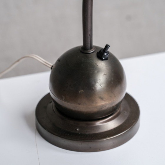 Image 1 of Vintage adjustable brass desk lamp by W.H Gispen for Daalderop, Netherlands 1930