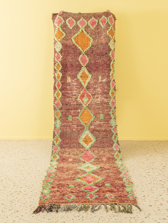 Image 1 of  Vintage Boujad, Berber Rug, 97 X 370 