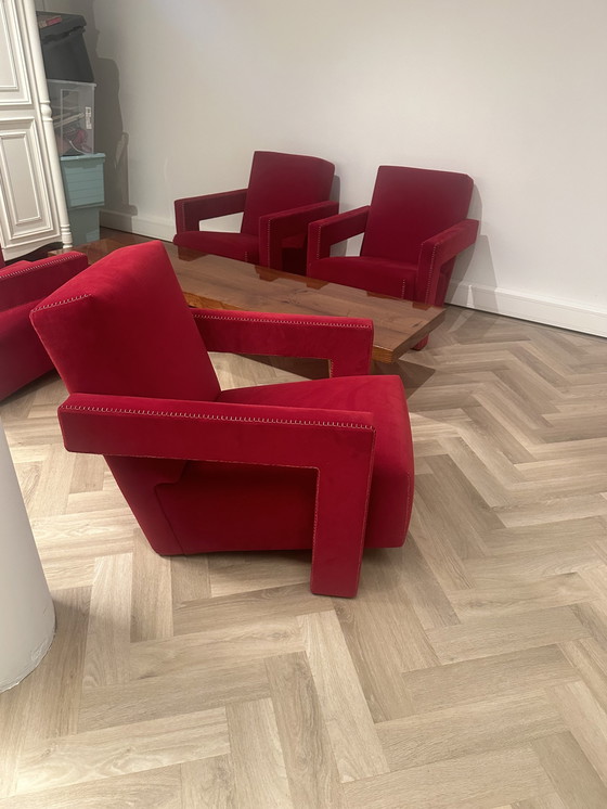 Image 1 of 4x Cassina Utrecht Rietveld chaie