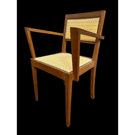 Image 1 of Pair of vintage Art Deco armchairs in blond oak