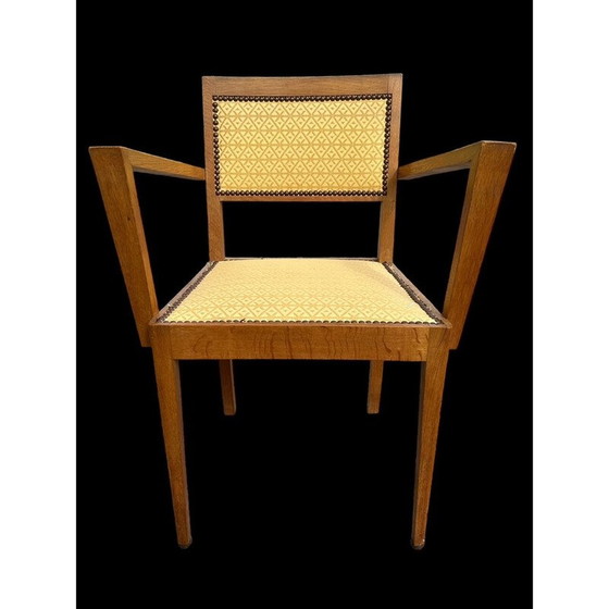 Image 1 of Pair of vintage Art Deco armchairs in blond oak