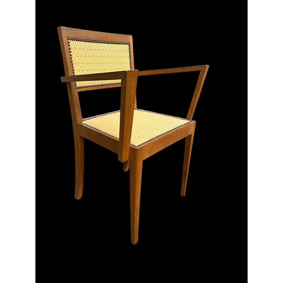 Image 1 of Pair of vintage Art Deco armchairs in blond oak