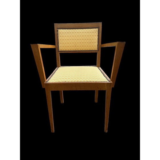 Image 1 of Pair of vintage Art Deco armchairs in blond oak