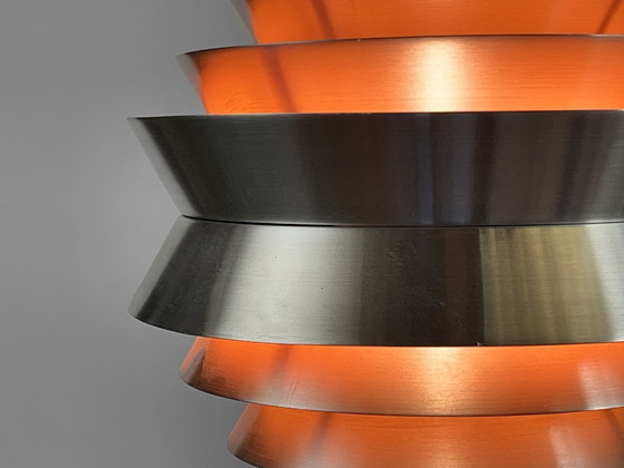 Image 1 of Pendant Light "Trava" In Brushed Aluminum By Carl Thore For Granhaga Metallindustri. Sweden 1960S.