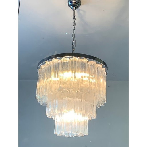 Murano Glass Sputnik Chandelier, Mazzega Style