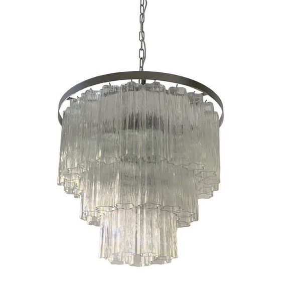 Image 1 of Murano Glass Sputnik Chandelier, Mazzega Style