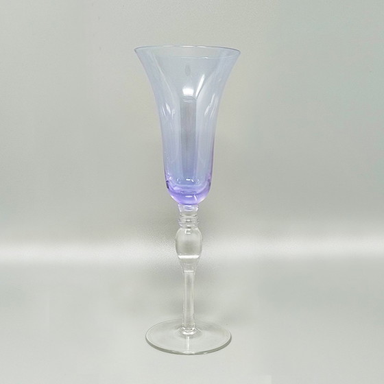 Image 1 of 1960S Astonishing Set Of Six Murano Glasses. Made In Italy