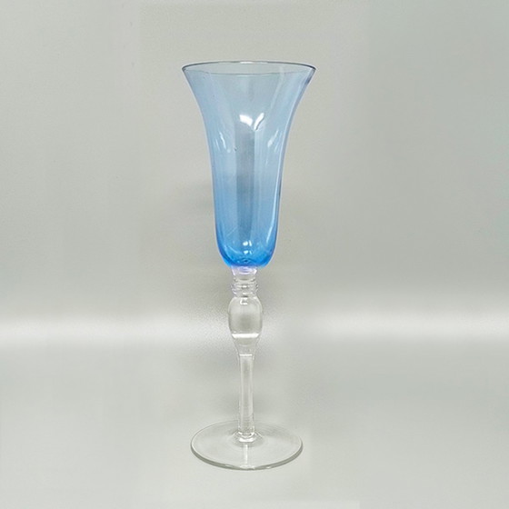 Image 1 of 1960S Astonishing Set Of Six Murano Glasses. Made In Italy