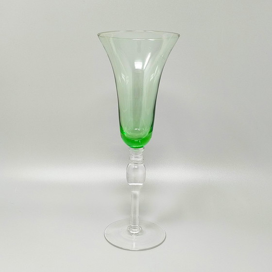 Image 1 of 1960S Astonishing Set Of Six Murano Glasses. Made In Italy