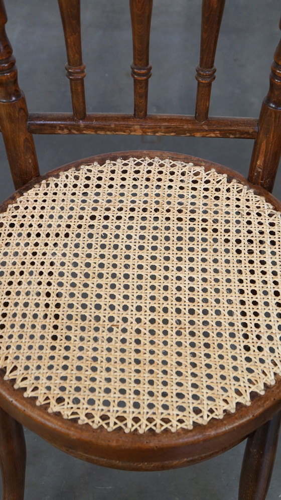 Image 1 of 4 x Thonet bistro chair with new matted seat