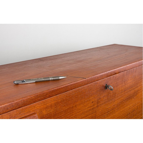 Image 1 of Vintage teak secretary desk by Borge Mogensen for Soborg Mobelfabrik, Denmark 1960