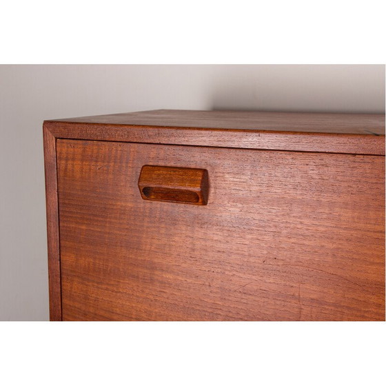 Image 1 of Vintage teak secretary desk by Borge Mogensen for Soborg Mobelfabrik, Denmark 1960