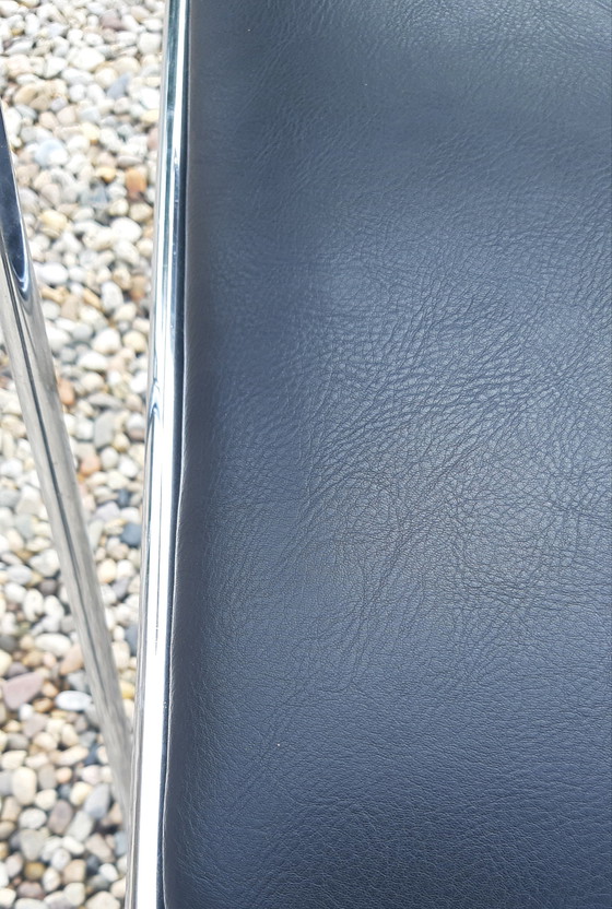 Image 1 of 4 x chaises X-line, chrome teck RUEFURBISHED